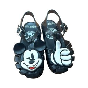 🐭 Mini Melissa Disney Mickey Mouse Jelly Sandals size 10C